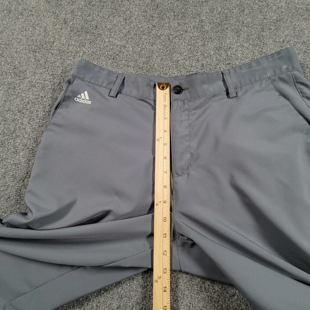 Adidas Pants Mens 34x32 Gray Climalite Golf Performance Moisture Wicking AE7006